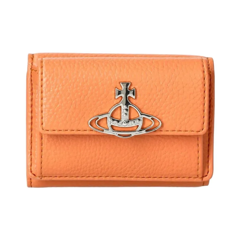 Vivienne Westwood Flap Wallet Trumpets Women's Brown-0