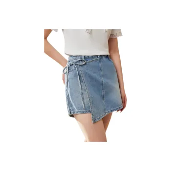 Love To Serve Denim Short Skirts Women's
