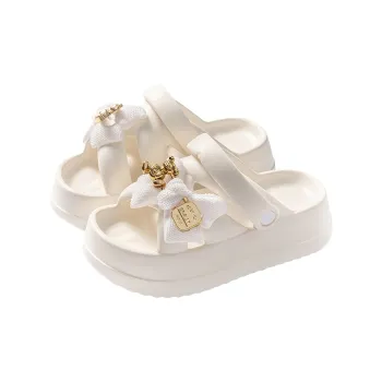 The Fat Dragon Is Here Home Slippers White/Black