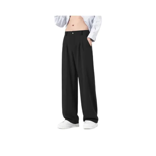 LISENPOK Suit Trousers Men Black