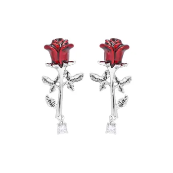 KING OF BLING Alloy, Zircon, Oil Drip Earrings Women's