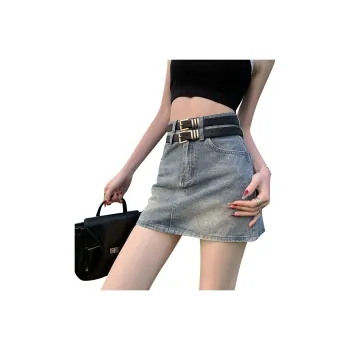 FOREVER 21 Denim Short Skirts Women's Vintage Blue