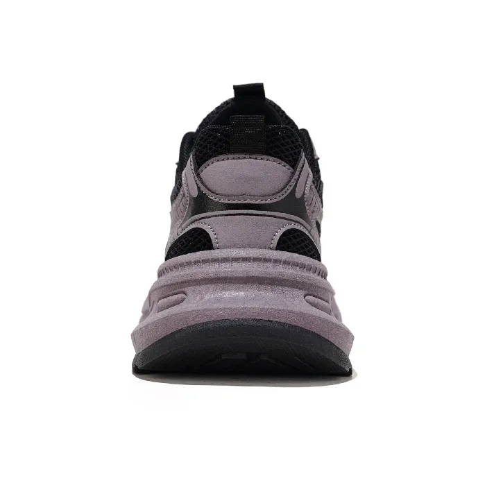 RENBEN Height Increasing Lightweight Breathable Low Top Chunky Sneakers Women's Purple-4