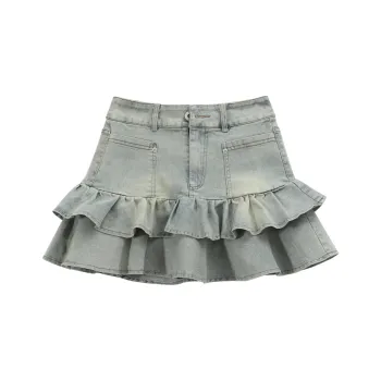HTHK Denim Short Skirts Women's