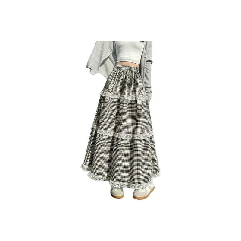 XIANSINIAO Casual Long Skirt Women's-5