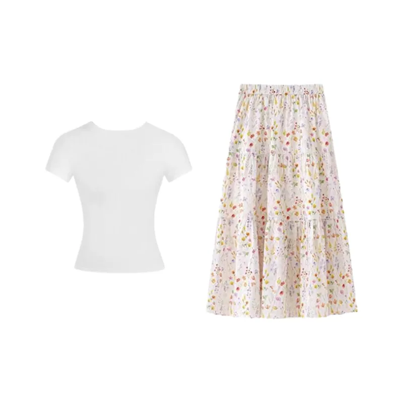 ABBY GODDESS Two Piece Skirt Sets Women's-1