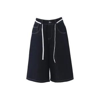 Kazakhstan Denim Shorts Women's Dark Blue