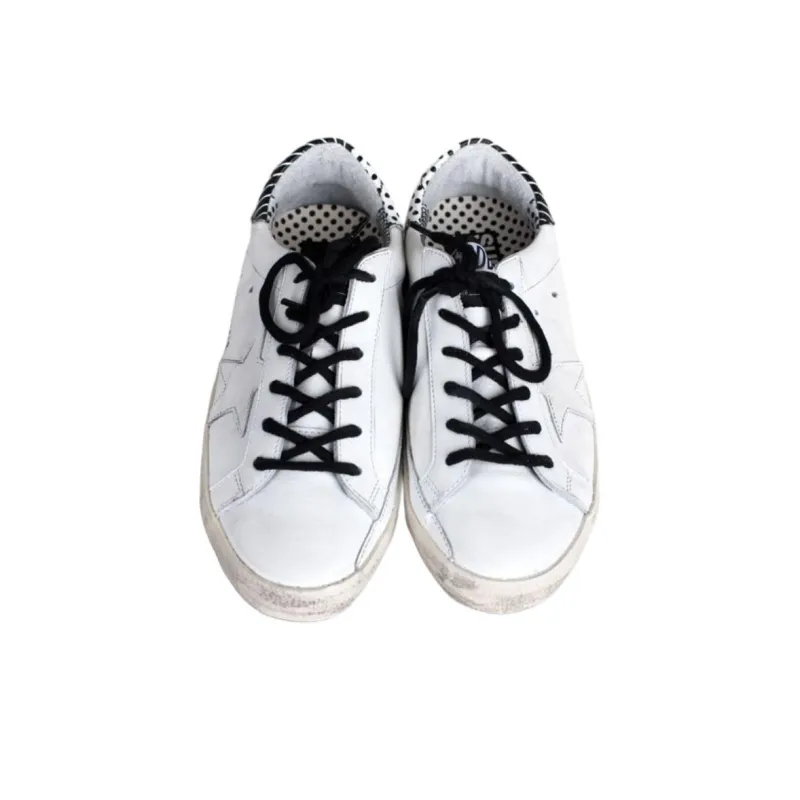 Golden Goose Super Star Low Top Skateboard Shoes Women's White-3
