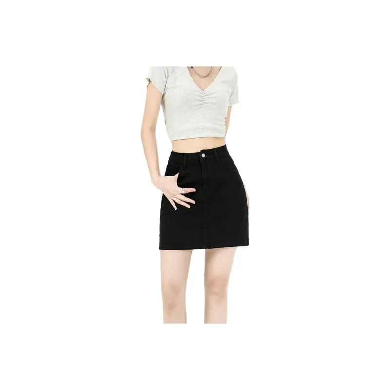 7 SEVFUN Denim Short Skirts Women's-6