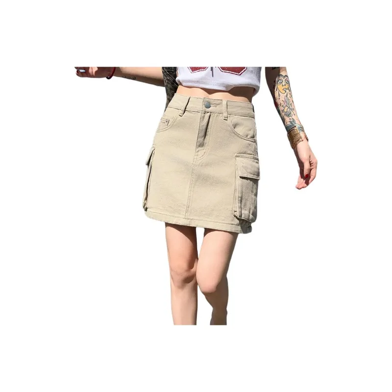 Rose Denim Short Skirts Unisex-7