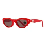 Red Frame with Tea Brown Lens (Regular)