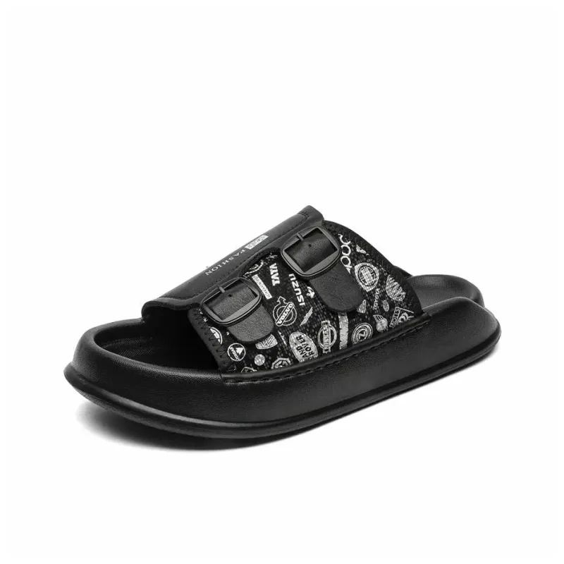 SOBB Rubber Sole Abrasion Resistant Cushioning Slide Slippers Men's-0