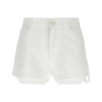 PINKO Logo Patch Denim Shorts