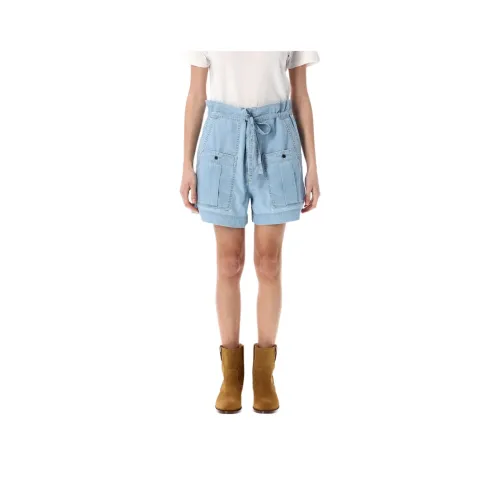 ISABEL MARANT Denim Shorts Women's Light Blue
