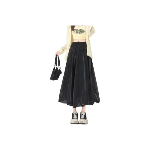 Flowers In Water Casual Long Skirt Women's