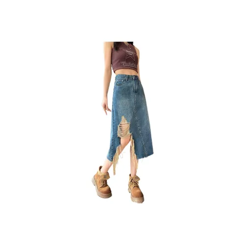 ORIGIN Denim Long Skirt Women's
