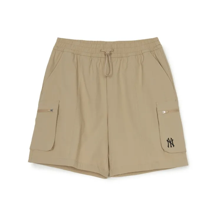 MLB Gofcore New York Yankees Cargo Shorts Women's Sand Yellow-0