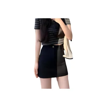 Flowers In Water Denim Short Skirts Women's