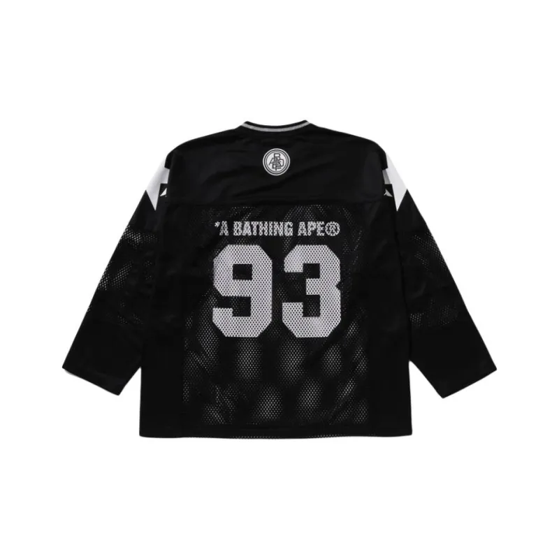 Bape Line Camo Multilogo Relaxed Fit Football Jersey-0