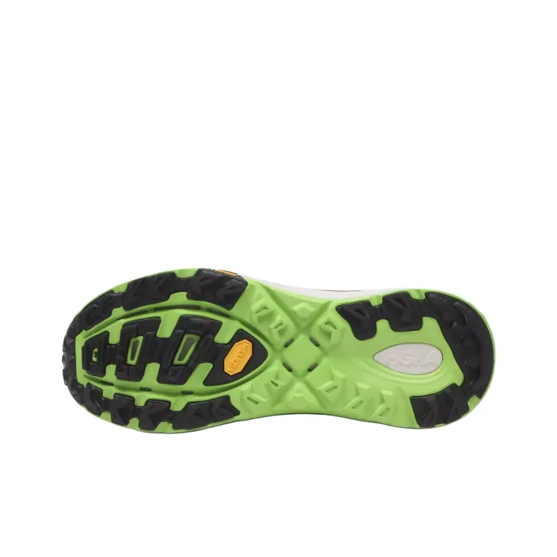 HOKA ONE ONE Mafate Speed 2 Anti Slip Wear Resistant Low Top Running Shoes Unisex Black Green-4