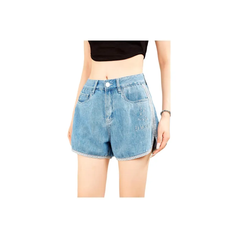 MUGUOGUOMU Denim Shorts Women's-2