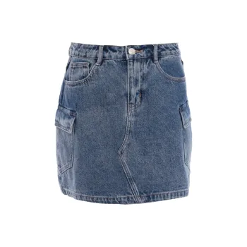 JESSYLINE Denim Short Skirts Women's Denim Blue