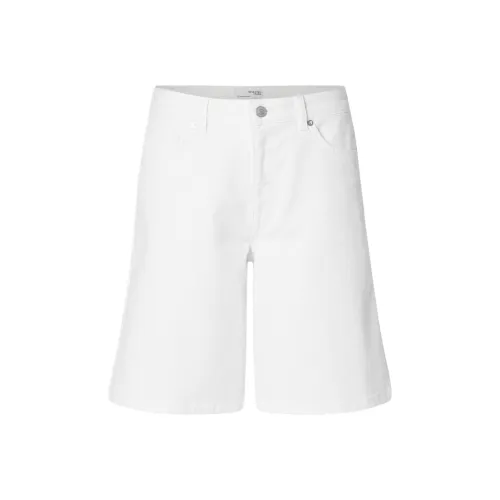SELECTED Denim Shorts Women's White