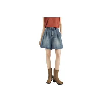 TOUCH Denim Shorts Women's Vintage Light Blue