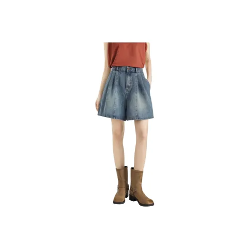 TOUCH Denim Shorts Women's Vintage Light Blue