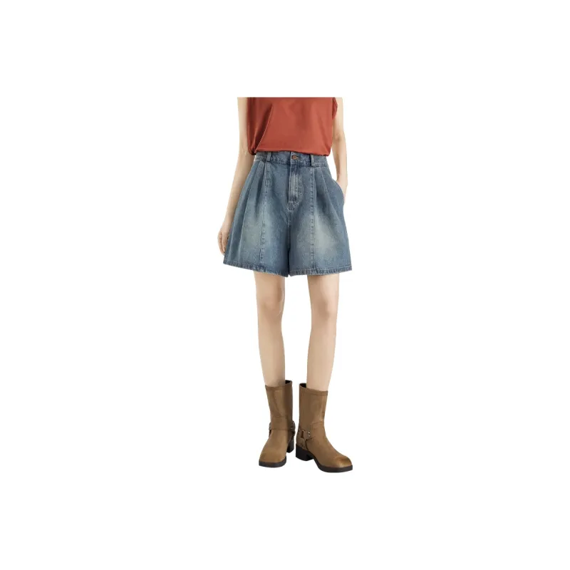 TOUCH Denim Shorts Women's Vintage Light Blue-0