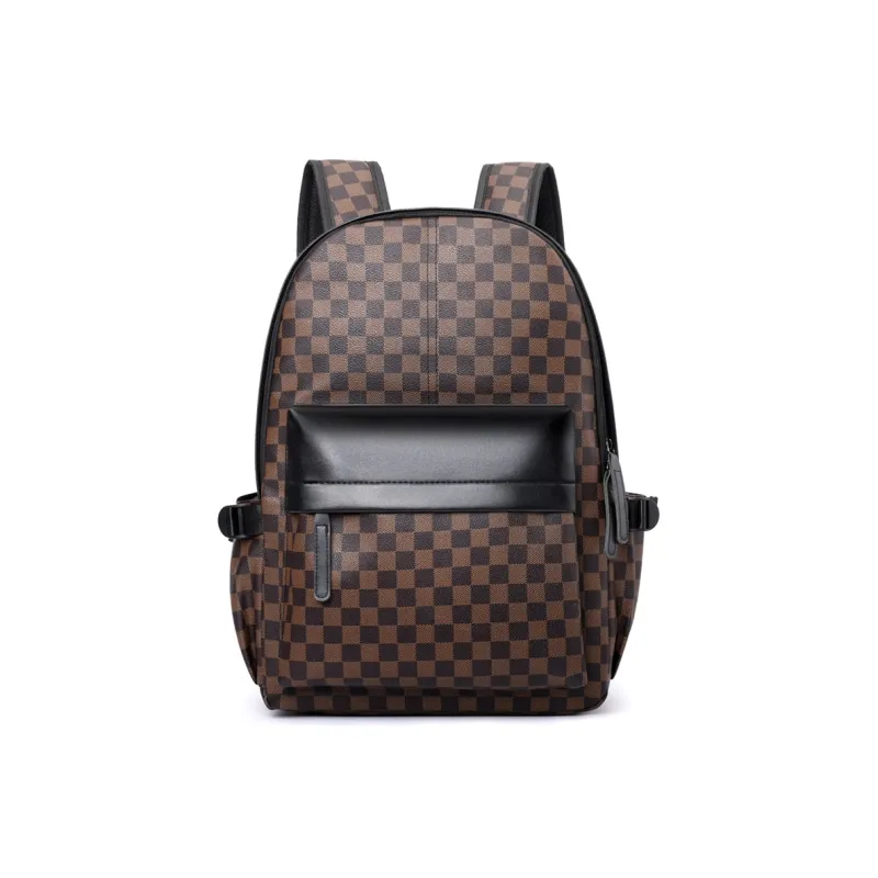 H YXIANG PU Backpack Men's Multicolor-3