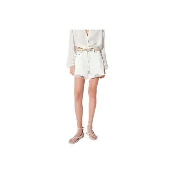 MOCO Denim Shorts Women's White