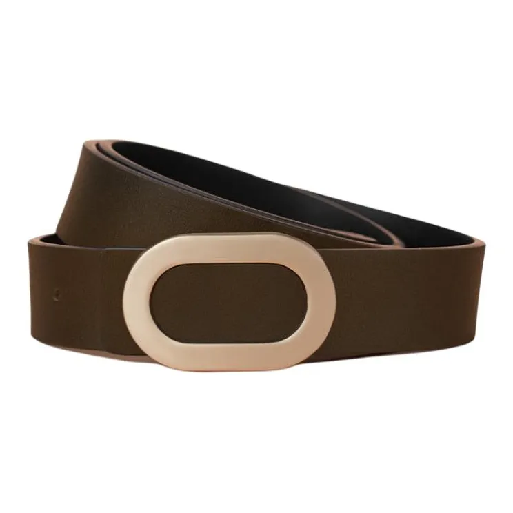 JEANSWEST Cow Split Leather Belts Women's 2.8CM-1