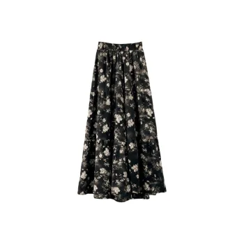 Late White Casual Long Skirt Women's