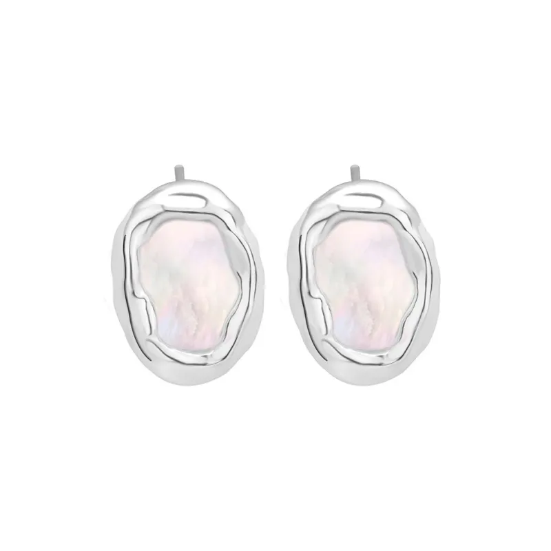 Happy Tide S925 Silver Stud Earrings Women's-0