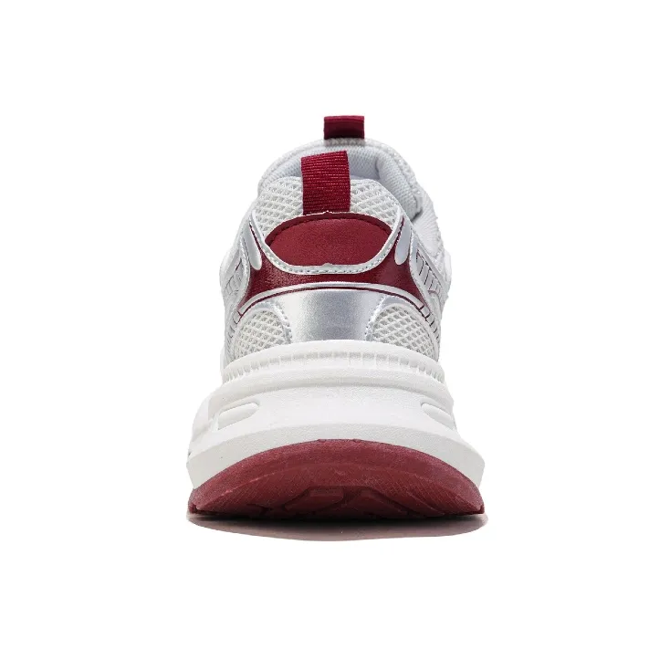 RENBEN Balance Lightweight Height Increasing Low Top Chunky Sneakers Women's Angora Red-4
