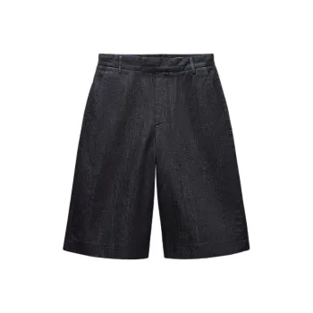ZARA ZW Series Denim Shorts Women's Blue