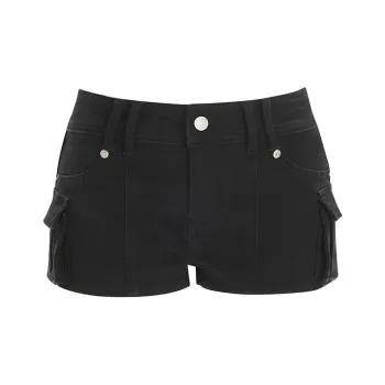 ZAZN Denim Shorts Women's Black