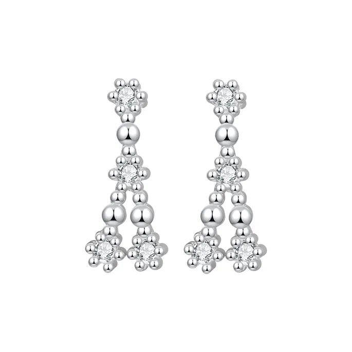 JAY S999 Fine Silver Stud Earrings Unisex-9
