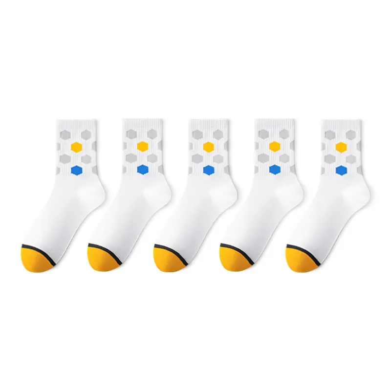 LUOLIAN Mid Calf Socks Men's 5 Pack-8