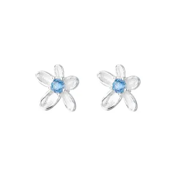 VIVIWELL 999 Fine Silver Stud Earrings Women's