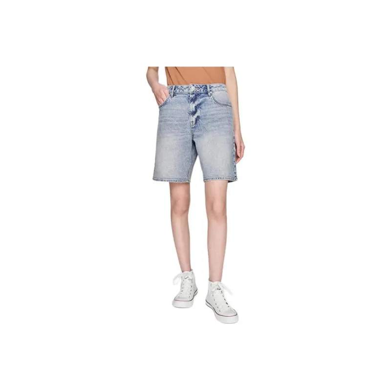 Lee SS25 Denim Shorts Women's Light Blue-0