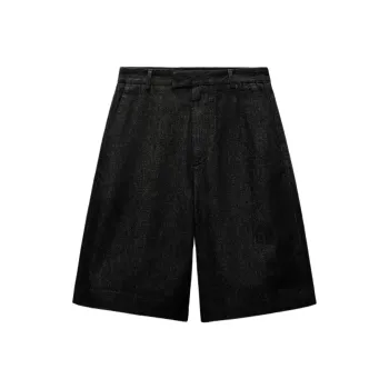 ZARA ZW Series Denim Shorts Women's Black