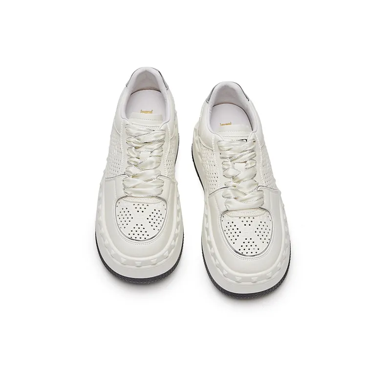 HR Low Top Skateboard Shoes Women's Beige-2