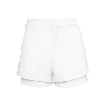 SIQIZ Casual Shorts Women's White