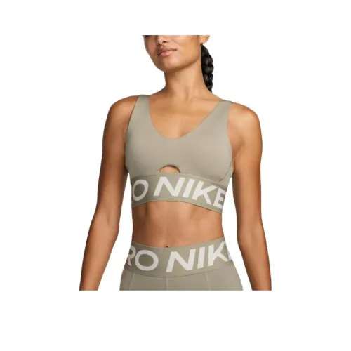 Nike ProDri-Fit Indy Plunge Sports Underwear Women's Light Army Green