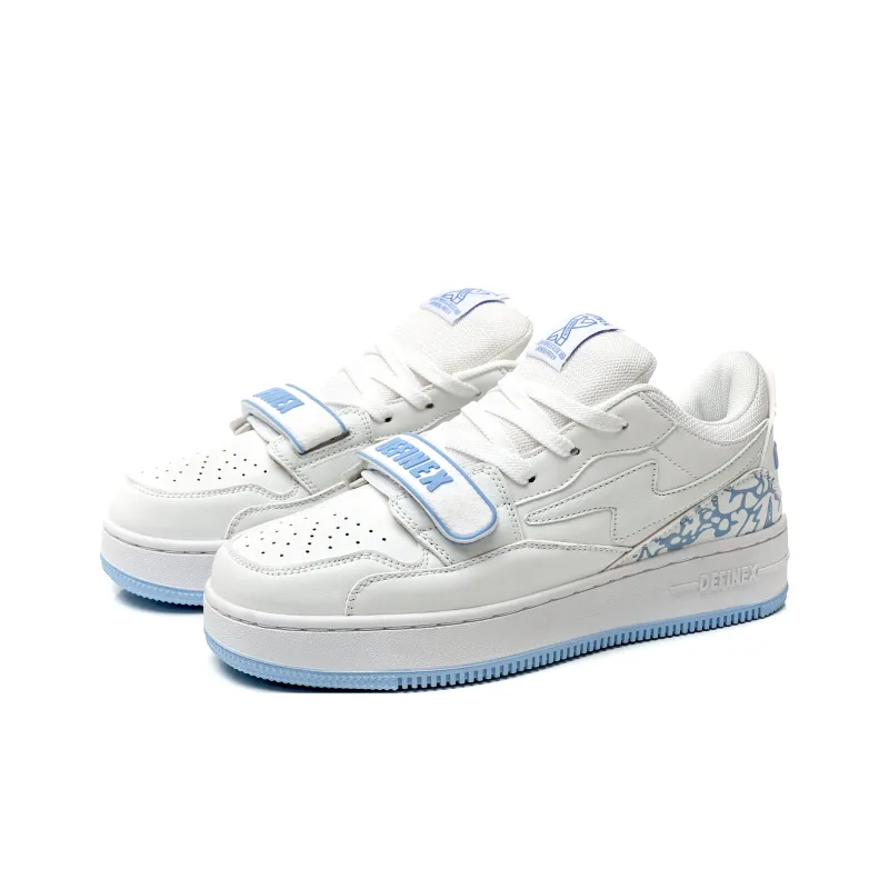 DEFINEX Low-Top Skateboard Shoes Unisex White-30