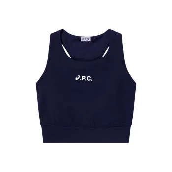 Asics X Apc On Court Training Bra Dark Navy Blue