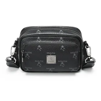 FAIRWHALE PVC Shoulder Bag, Crossbody Bag Unisex Black