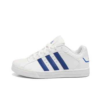 Adidas Superstar Vulc Anti Slip Wear Resistant Low Top Basketball Shoes Men's White Blue